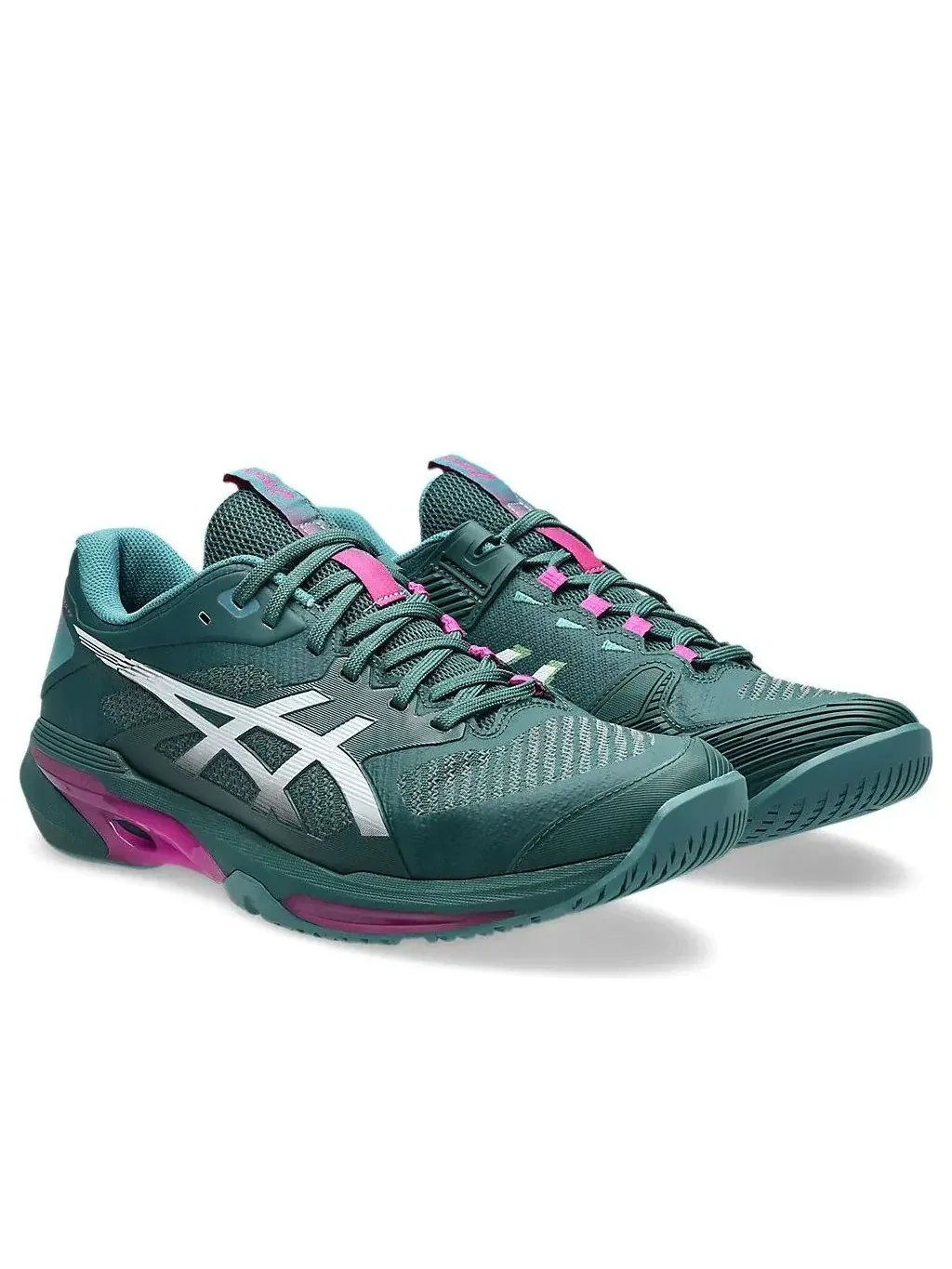 Кроссовки ASICS Solution Speed FF 4 'Dark Neptune' 1041A532-300 — изображение 2 из 6, зеленый