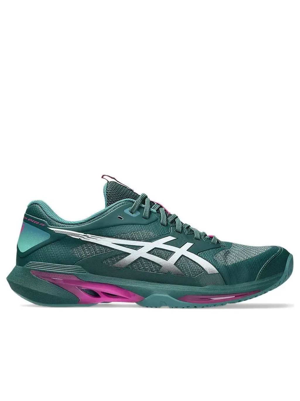 Кроссовки ASICS Solution Speed FF 4 'Dark Neptune' 1041A532-300 — изображение 6 из 6, зеленый