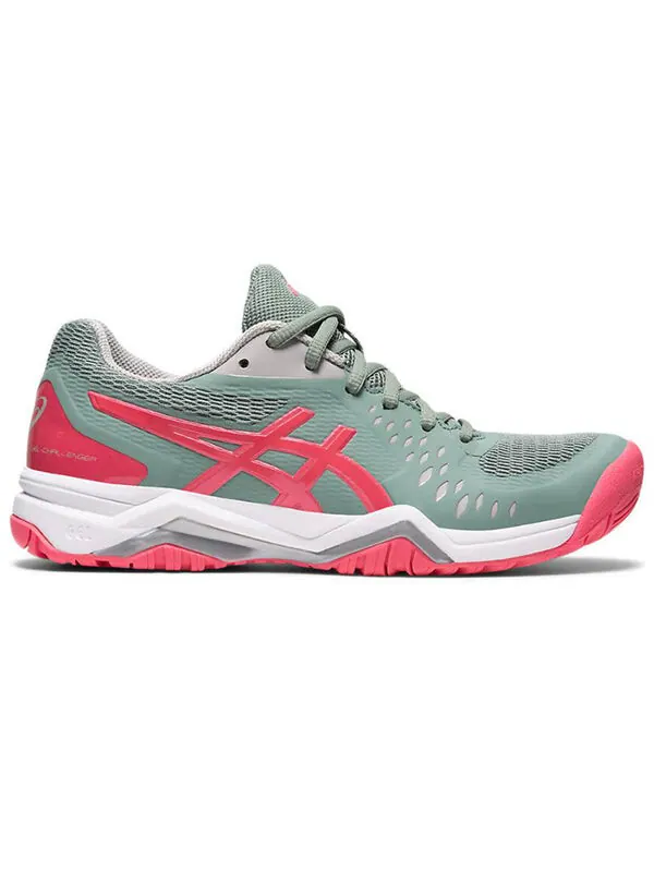 Кроссовки гель Challenger 12 Asics — изображение 2 из 4, зеленый/розовый