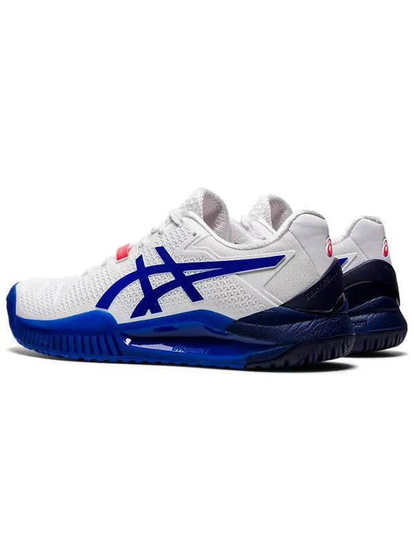 Кроссовки гель разрешение 8 Asics — изображение 4 из 4, белый/синий