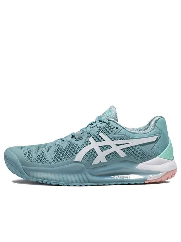 Кроссовки gel resolution 8 'smoke blue' Asics — изображение 1 из 4, синий
