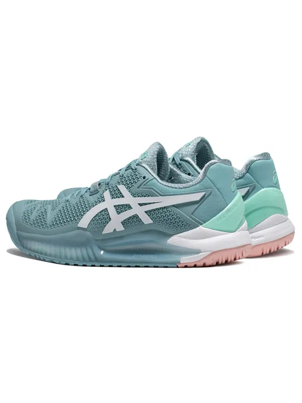 Кроссовки gel resolution 8 'smoke blue' Asics — изображение 4 из 4, синий