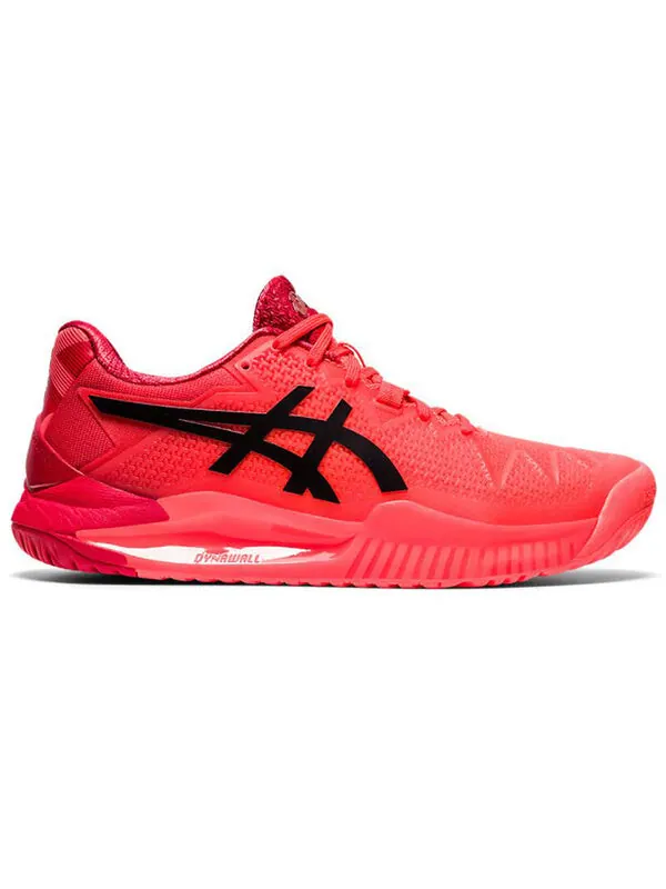 Кроссовки гелевые Resolution 8 Токио Asics — изображение 2 из 4, красный/черный