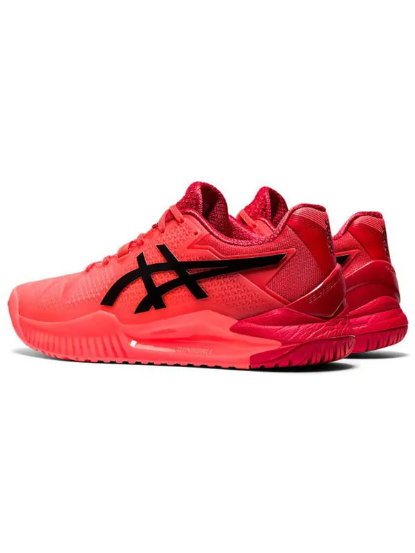 Кроссовки гелевые Resolution 8 Токио Asics — изображение 4 из 4, красный/черный