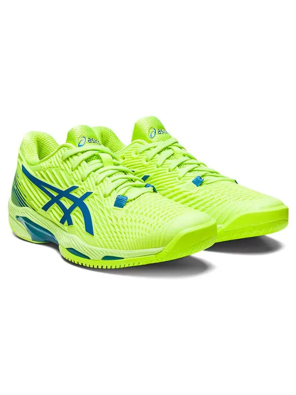 Кроссовки solution speed ff 2 'hazard green' Asics — изображение 3 из 4, зеленый/синий