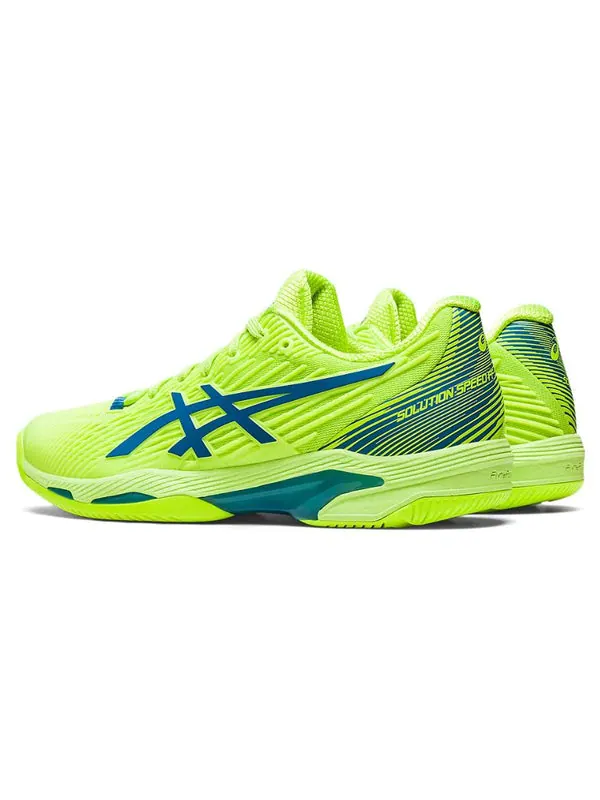 Кроссовки solution speed ff 2 'hazard green' Asics — изображение 4 из 4, зеленый/синий