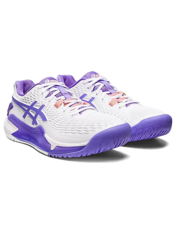 Кроссовки gel resolution 9 'white amethyst' Asics — изображение 3 из 4, белый/фиолетовый