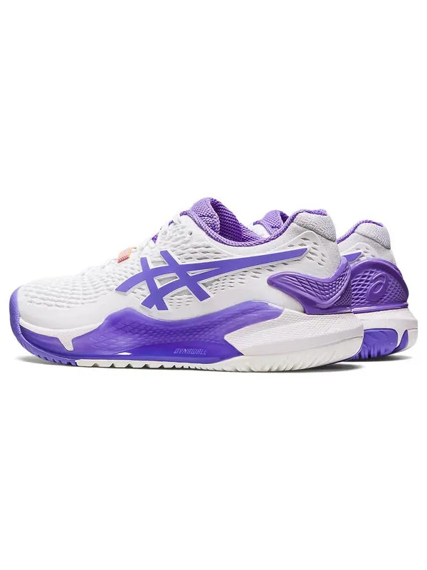 Кроссовки gel resolution 9 'white amethyst' Asics — изображение 4 из 4, белый/фиолетовый