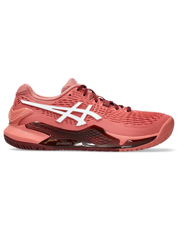 Кроссовки gel-resolution 9 'light garnet' Asics — изображение 2 из 4, светлый/белый