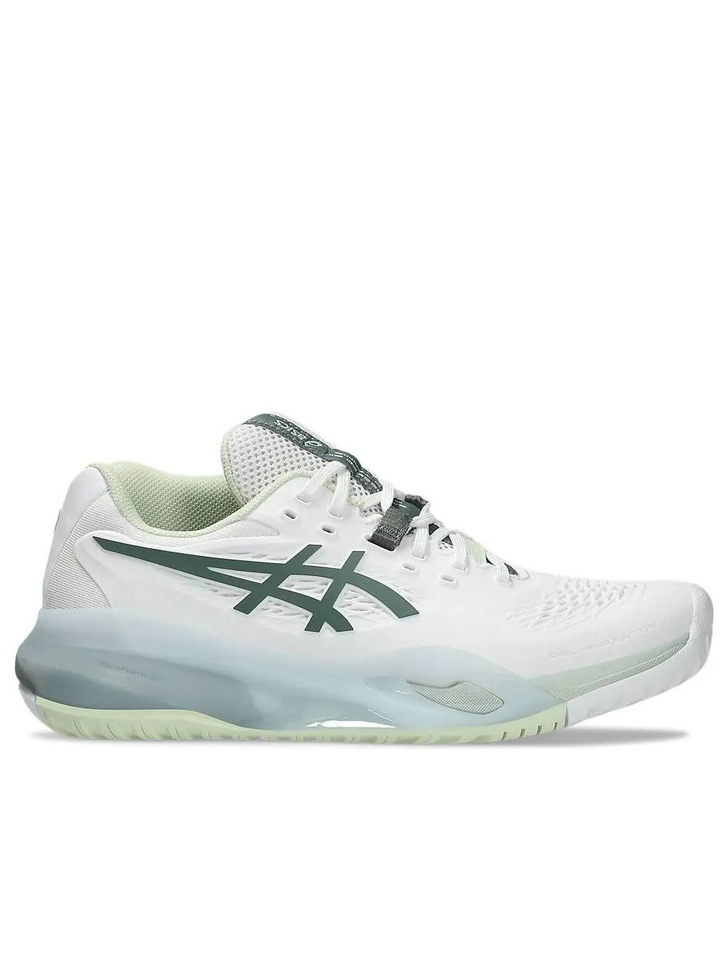 (WMNS) Asics Gel-Resolution X Wide Tennis 'White Monument Blue' — изображение 2 из 7, белый/синий
