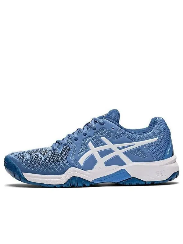 Кроссовки gel resolution 8 'blue harmony white' Asics — изображение 1 из 4, синий