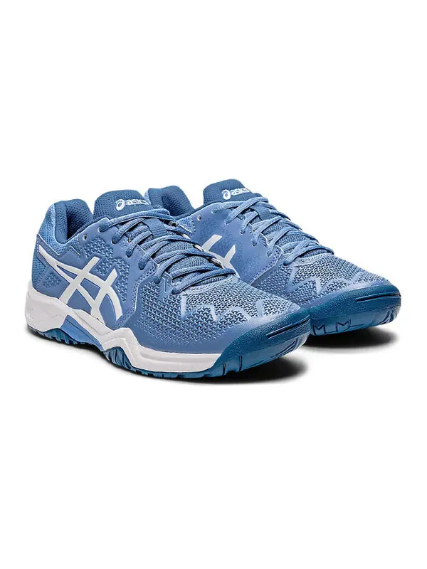 Кроссовки gel resolution 8 'blue harmony white' Asics — изображение 3 из 4, синий