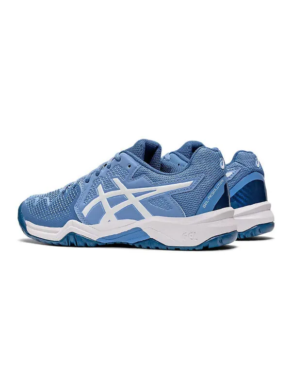 Кроссовки gel resolution 8 'blue harmony white' Asics — изображение 4 из 4, синий