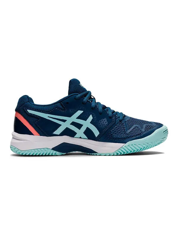 Кроссовки gel resolution 8 'light indigo clear blue' Asics — изображение 2 из 4, синий