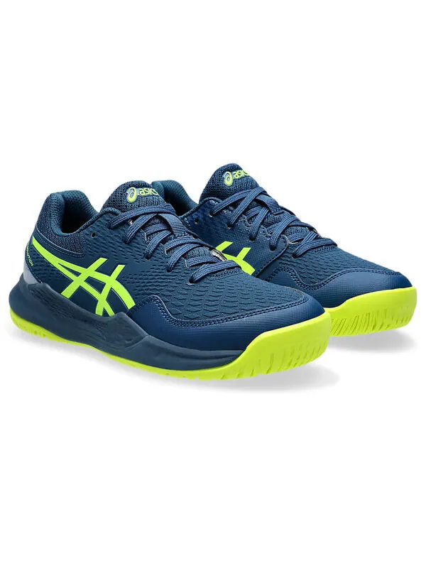Кроссовки гель разрешение 9 Asics — изображение 3 из 4, синий/желтый