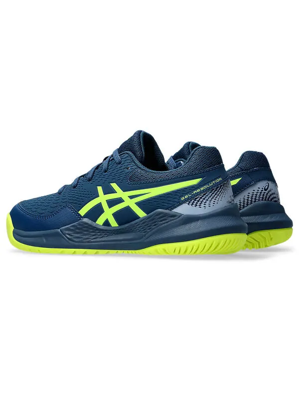 Кроссовки гель разрешение 9 Asics — изображение 4 из 4, синий/желтый