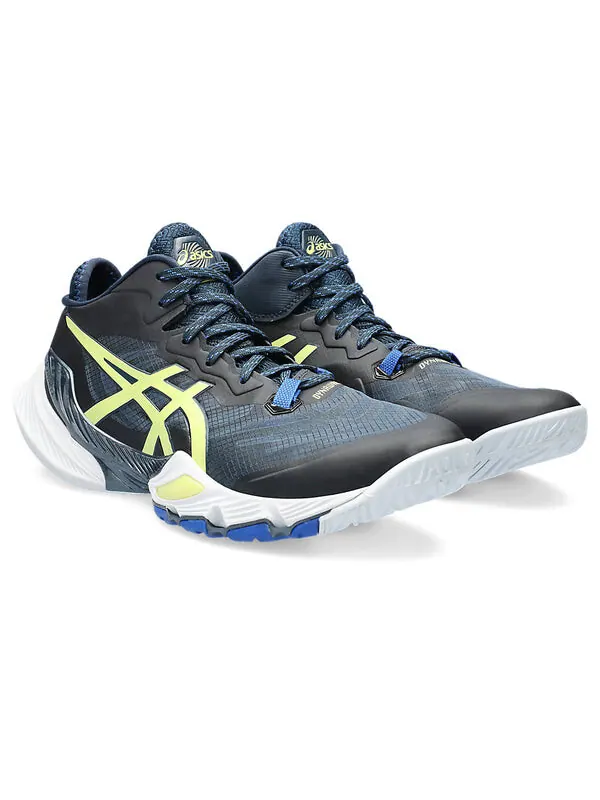 Кроссовки метаризовать Asics — изображение 3 из 4, синий/желтый