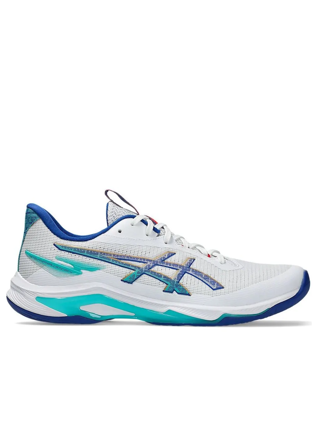Кроссовки ASICS Netburner Ballistic FF 4 'White Blue' — изображение 2 из 6, белый