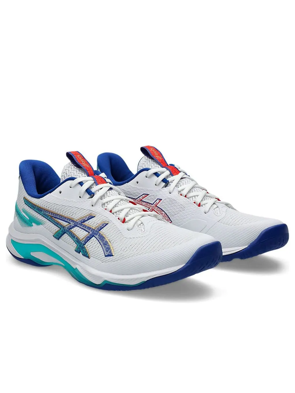 Кроссовки ASICS Netburner Ballistic FF 4 'White Blue' — изображение 3 из 6, белый