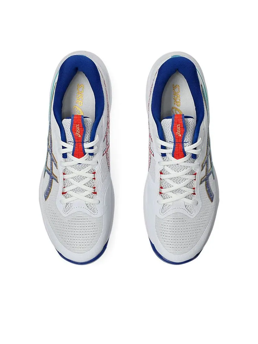 Кроссовки ASICS Netburner Ballistic FF 4 'White Blue' — изображение 4 из 6, белый