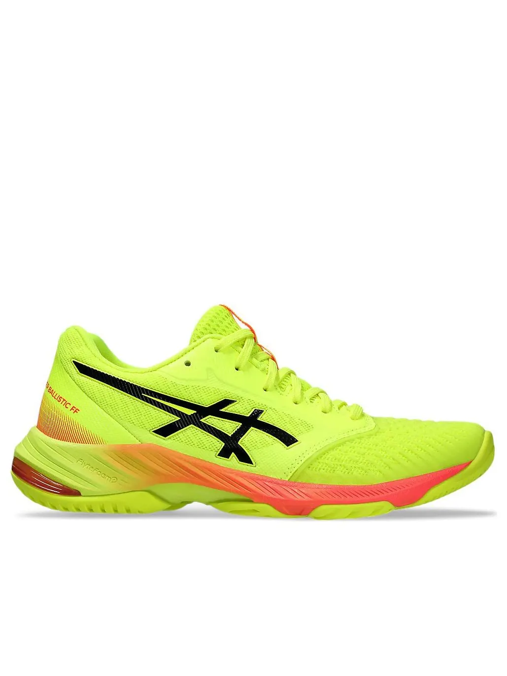 (WMNS) Asics Netburner Ballistic FF 3 'Paris Safety Yellow Black' — изображение 2 из 6, желтый/черный