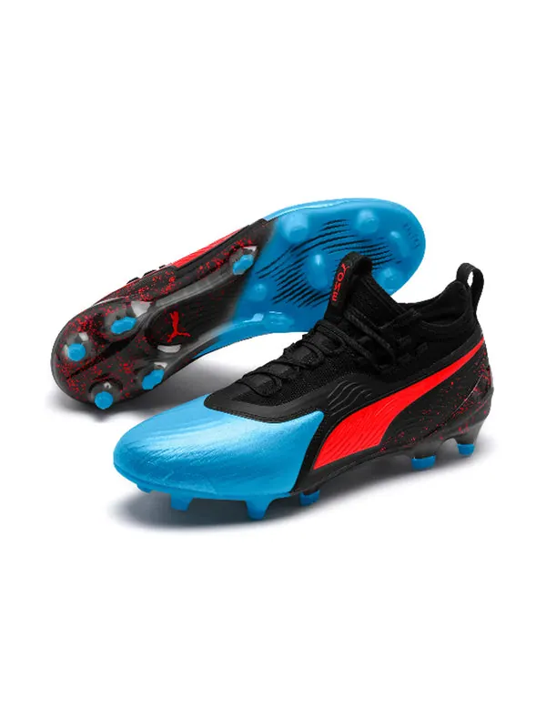 Кроссовки one 19.1 fg ag 'blue red blast' Puma — изображение 3 из 4, синий