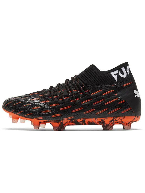 Кроссовки future 6.1 netfit fg ag 'black shocking orange' Puma — изображение 2 из 4, черный