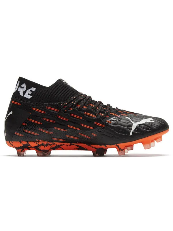 Кроссовки future 6.1 netfit fg ag 'black shocking orange' Puma — изображение 3 из 4, черный