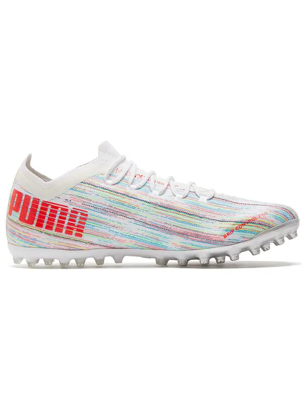 Кроссовки ultra 1.2 mg soccer shoes white/red Puma — изображение 2 из 4, белый