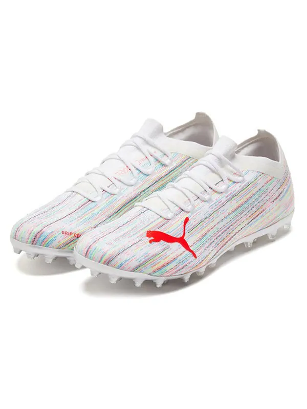 Кроссовки ultra 1.2 mg soccer shoes white/red Puma — изображение 3 из 4, белый