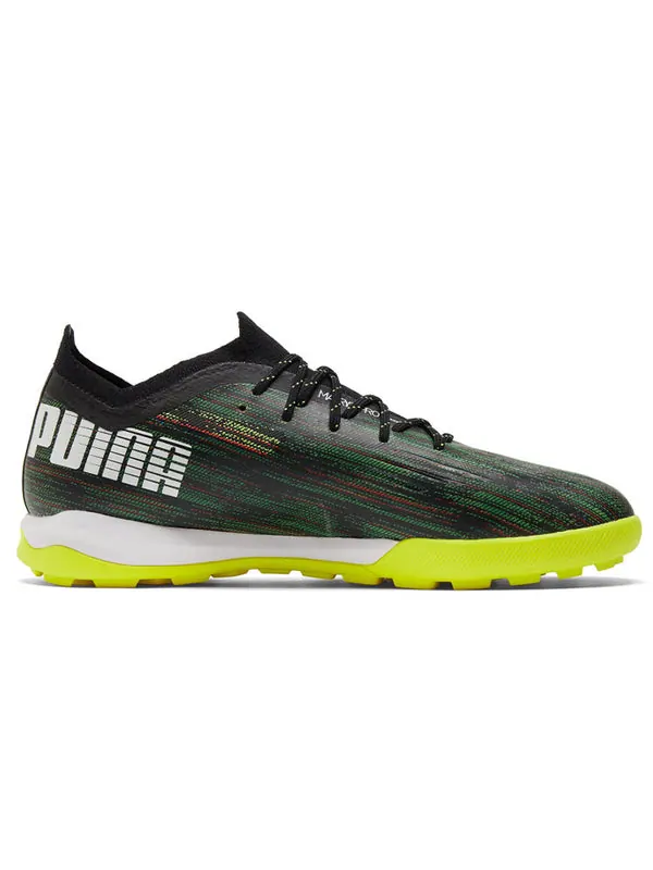 Кроссовки ultra 1.2 pro cage 'black white yellow' Puma — изображение 2 из 4, черный/белый/желтый