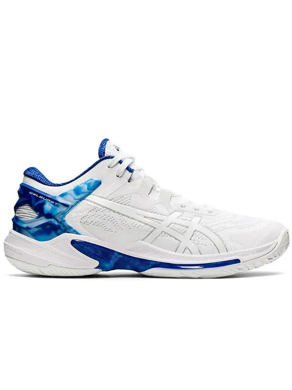 Кроссовки гель взрыв 25 низкий Asics — изображение 2 из 4, белый/синий