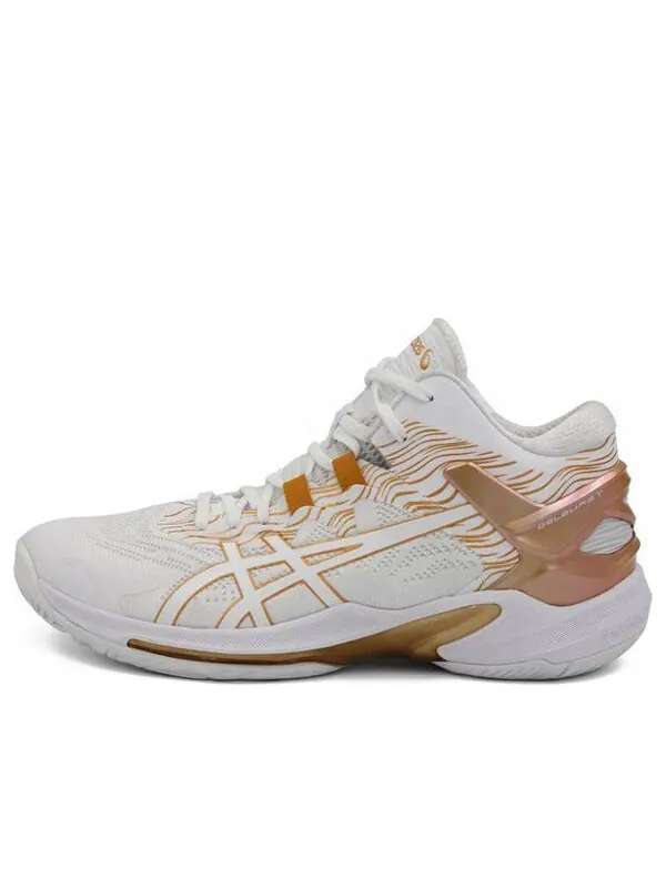 Кроссовки гельбурст 25 Asics — изображение 1 из 4, белый/золотистый
