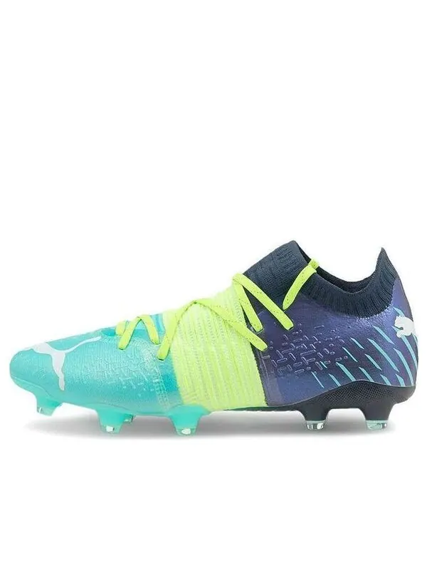 Кроссовки future z 1.2 fg ag 'green glare elektro aqua' Puma — изображение 1 из 4, зеленый