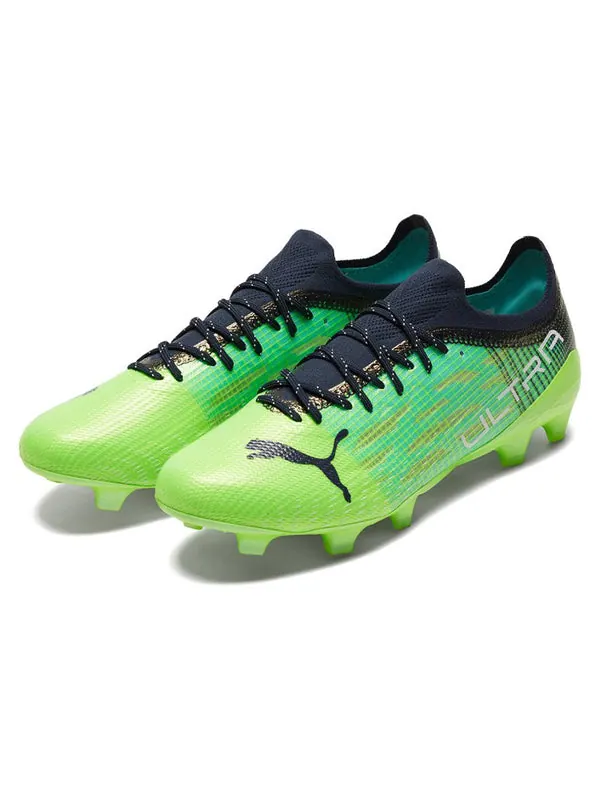 Кроссовки ultra 1.3 fg ag 'green glare' Puma — изображение 3 из 4, зеленый/зеленый/синий