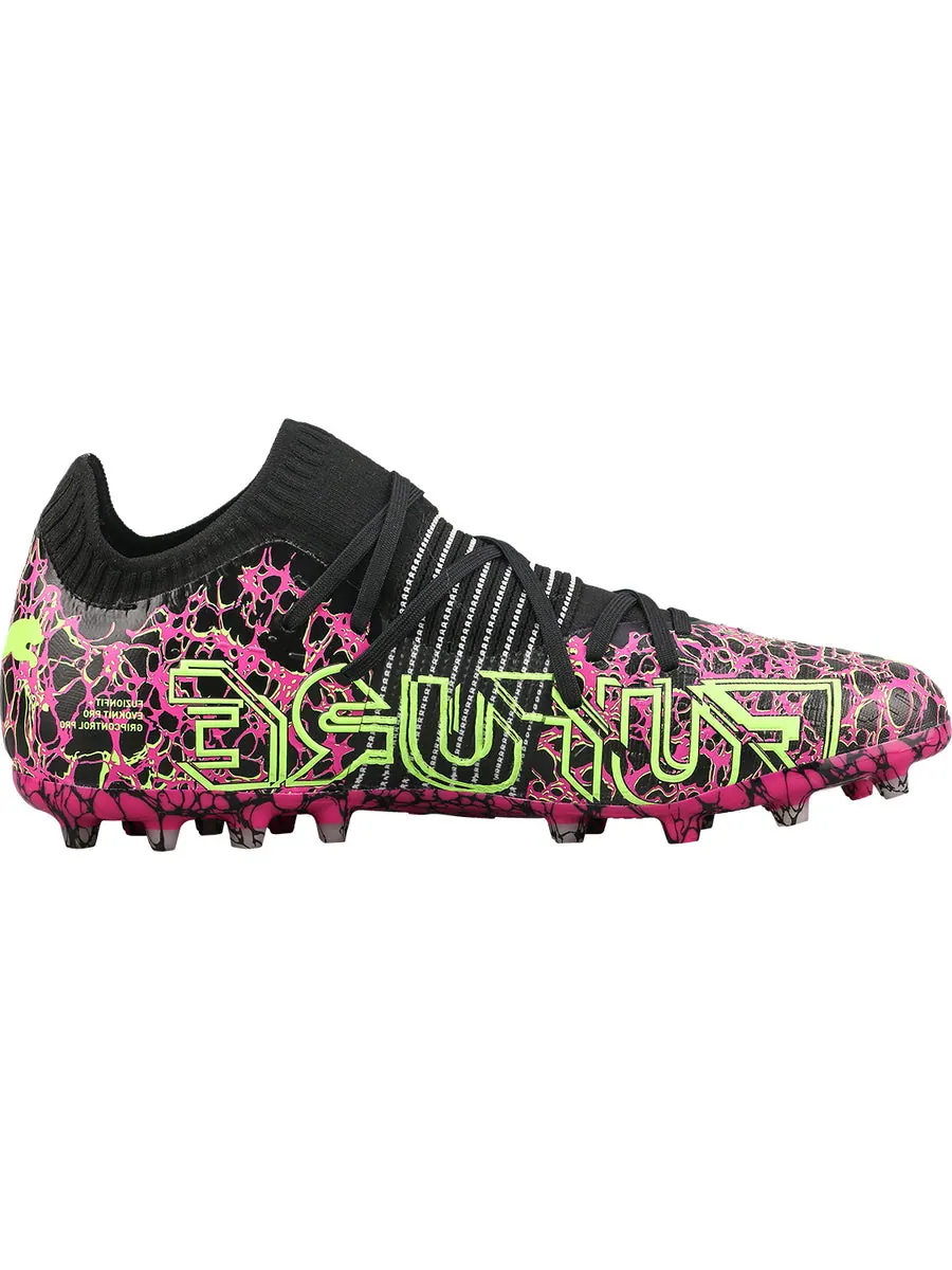 Кроссовки PUMA Future 1.2 MG Origin 'Ultra Magenta Black' — изображение 2 из 4, фиолетовый