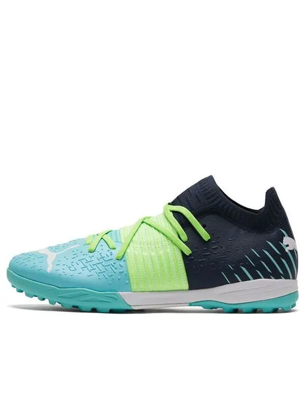 Кроссовки future z 1.2 pro cage 'green glare elektro aqua' Puma — изображение 1 из 4, зеленый/голубой