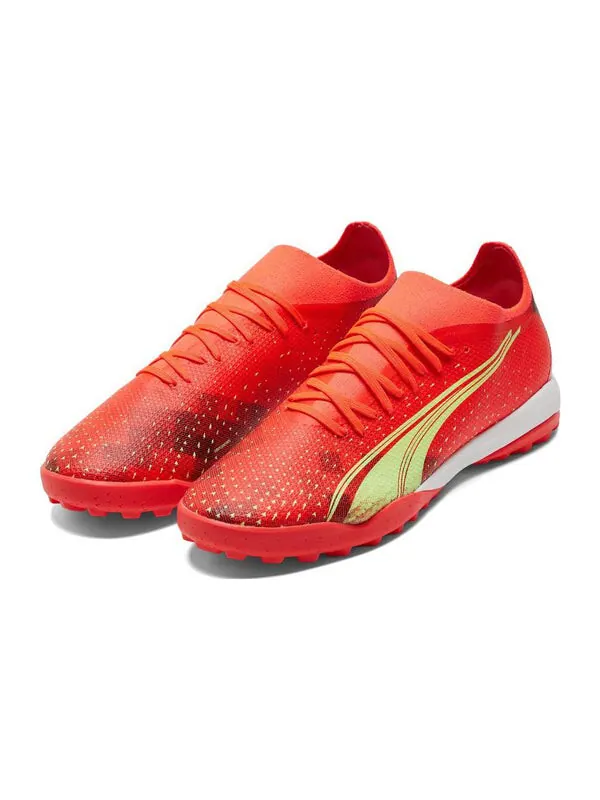 Кроссовки ultra match tt 'orange green' Puma — изображение 3 из 4, оранжевый/зеленый