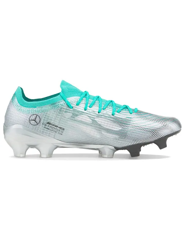 Кроссовки ultra 1.4 fg ag x mercedes-amg petronas f1 'silver spectra green' Puma — изображение 2 из 4, серебристый/зеленый