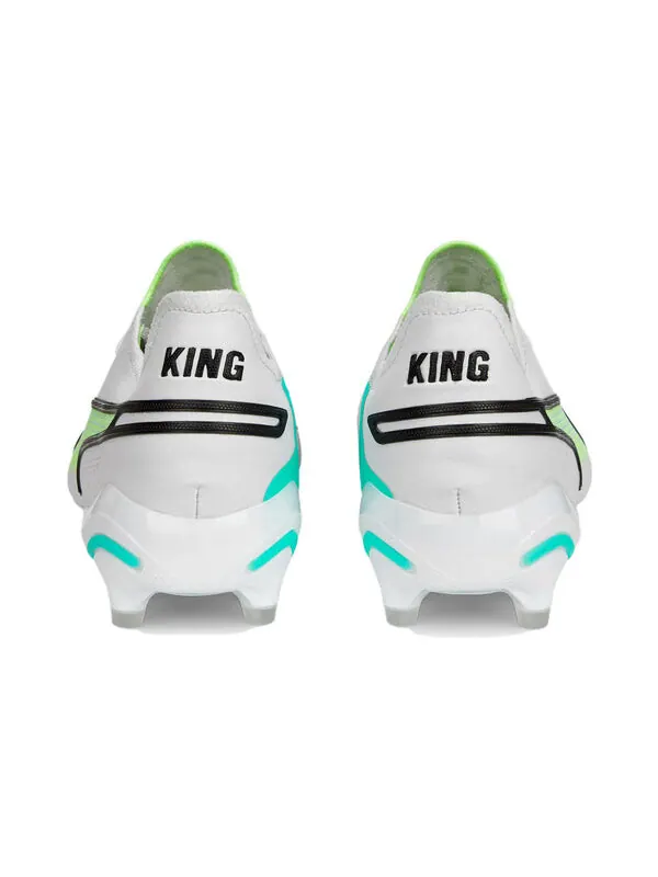 Кроссовки king ultimate fg ag 'white electric peppermint' Puma — изображение 4 из 4, белый/черный/желтый
