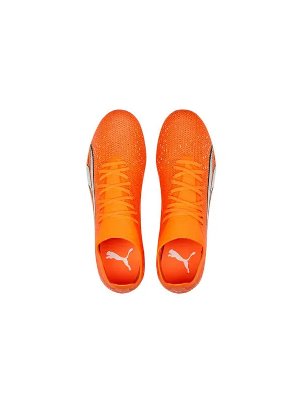 Кроссовки ultra match fg/ag 'ultra orange' Puma — изображение 3 из 4, оранжевый-белый-синий
