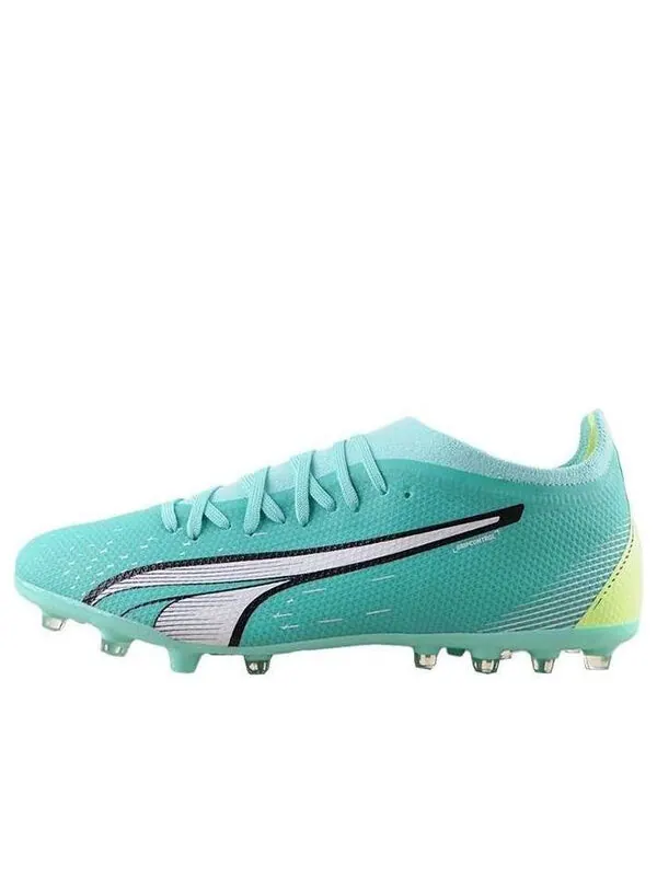 Кроссовки ultra match mg 'electric peppermint fast yellow' Puma — изображение 1 из 4, белый/желтый