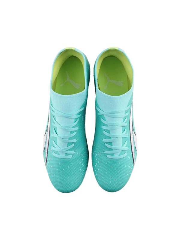 Кроссовки ultra match mg 'electric peppermint fast yellow' Puma — изображение 3 из 4, белый/желтый