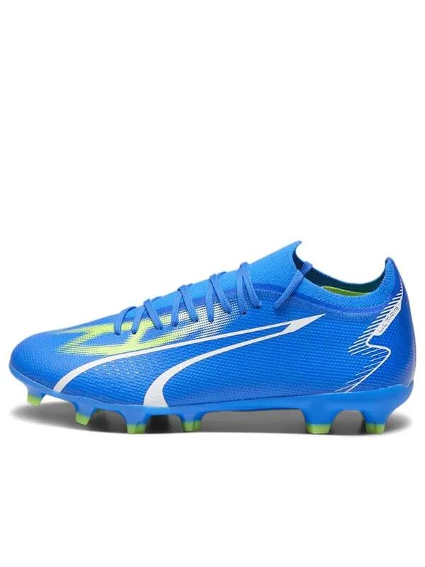 Кроссовки ultra match fg/ag 'ultra blue white green' Puma — изображение 1 из 3, синий/белый/зеленый