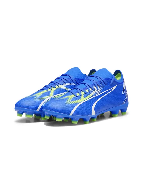 Кроссовки ultra match fg/ag 'ultra blue white green' Puma — изображение 2 из 3, синий/белый/зеленый