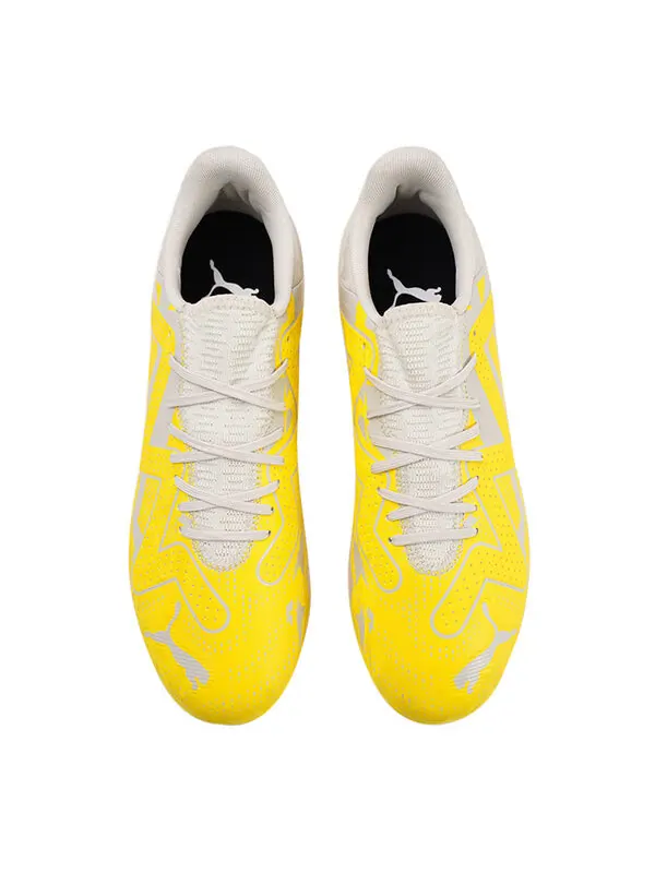 Кроссовки future play mg comfort lightweight cleats 'yellow grey' Puma — изображение 3 из 4, желтый/серый