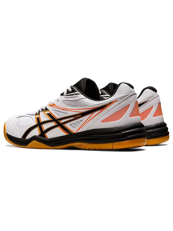 Кроссовки court break 2 'white black orange' Asics — изображение 4 из 4, белый/черный