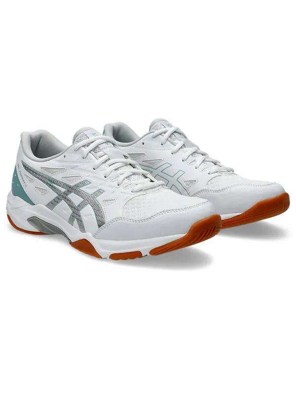 Кроссовки гелевые ракеты 11 Asics — изображение 3 из 4, белый/красный/зеленый