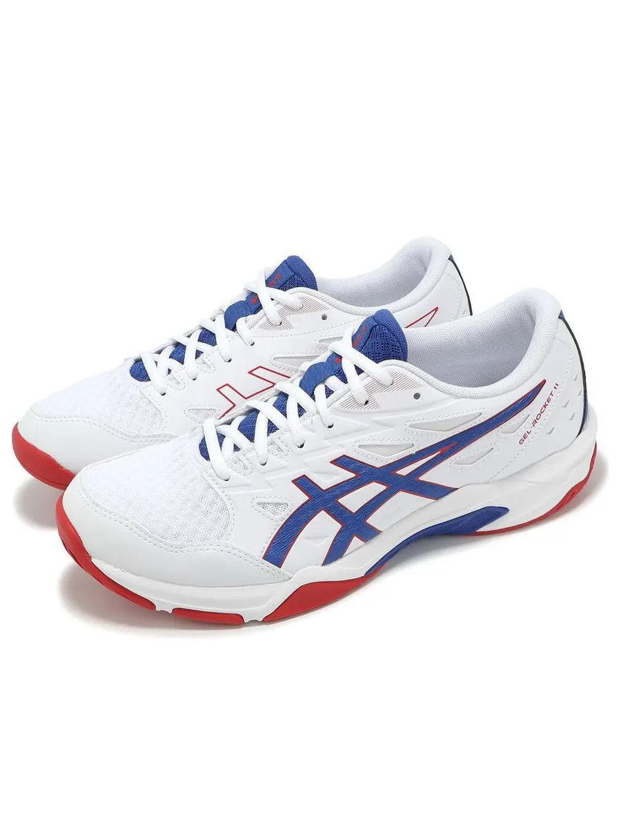 Кроссовки ASICS Gel-Rocket 11 'White Blue Red' — изображение 3 из 5, белый