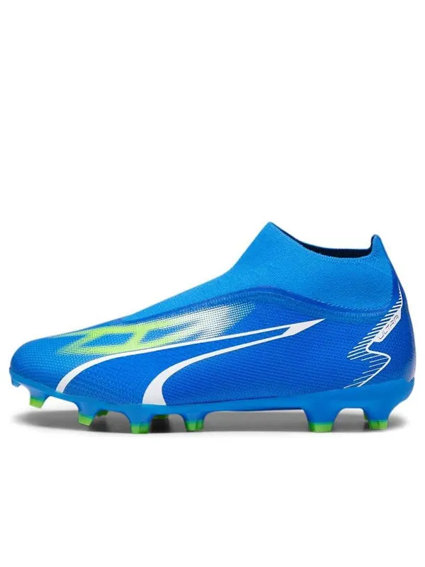 Кроссовки ultra match+ laceless fg/ag 'ultra blue white green' Puma — изображение 1 из 1, синий/белый/зеленый